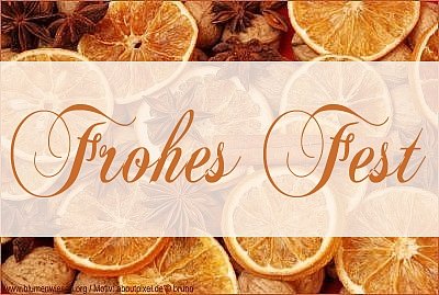 Weihnachten Ecards Orangen Zimt Frohes Fest