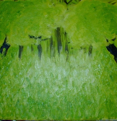 40x40, Dieses Bild ist f&uuml;r einen Holz-Bereich (Feng Shui) in unserer Wohnung gemalt.